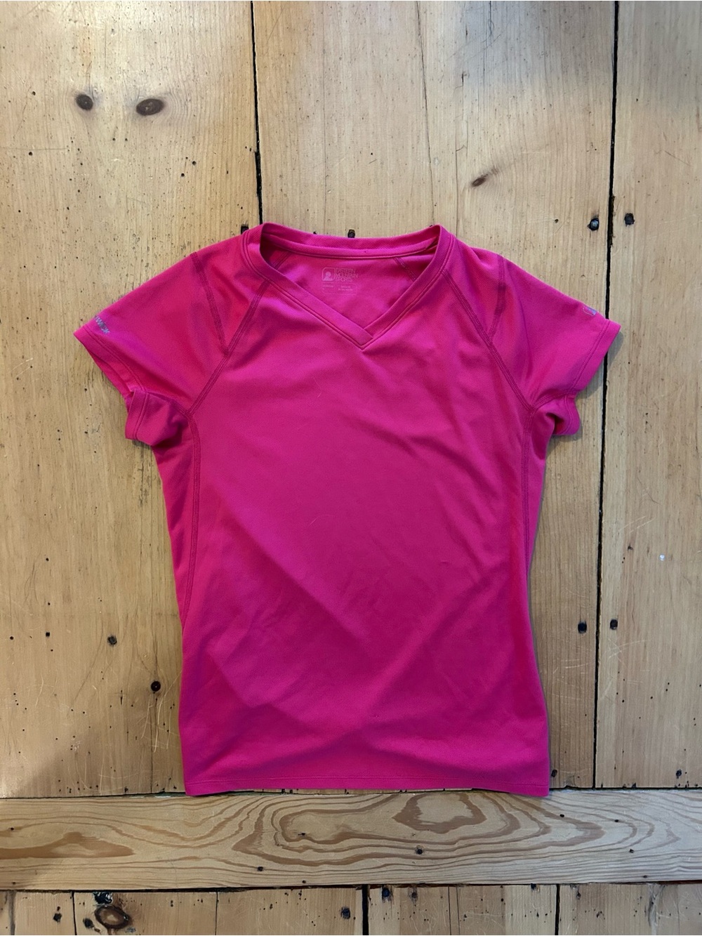 Vintage Y2K Women’s Hot Pink Athletic V-Neck Top